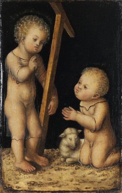 Christ et Jean-Baptiste enfants - Lucas Cranach the Elder