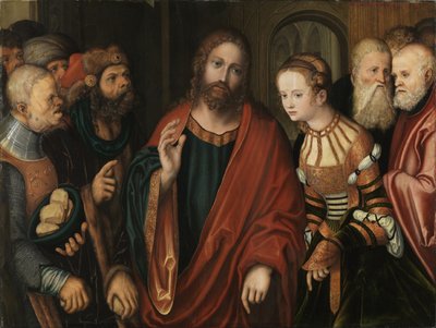 Le Christ et la femme adultère - Lucas Cranach the Elder