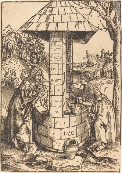 Le Christ et la femme de Samarie - Lucas Cranach the Elder