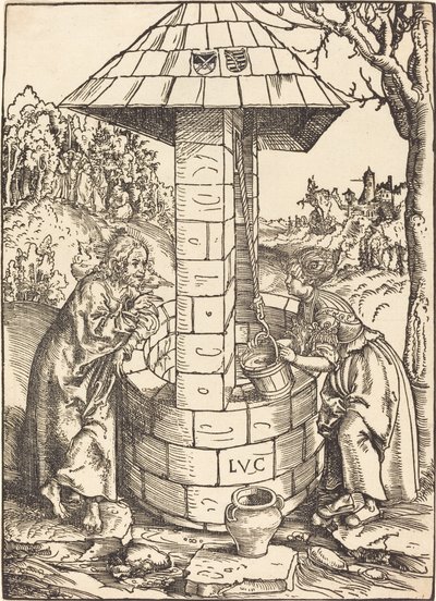 Le Christ et la femme de Samarie - Lucas Cranach the Elder