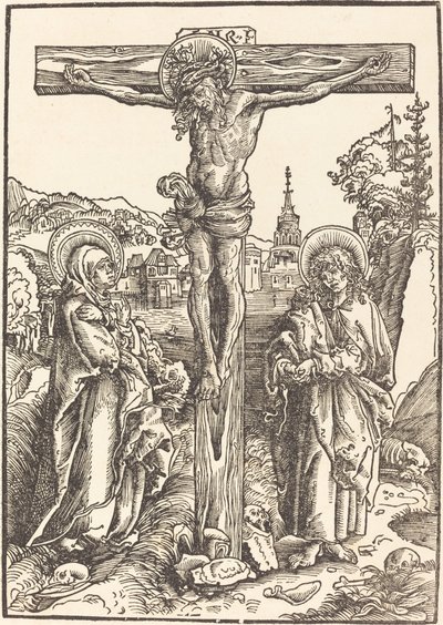 Le Christ en croix entre la Vierge et Saint Jean - Lucas Cranach the Elder