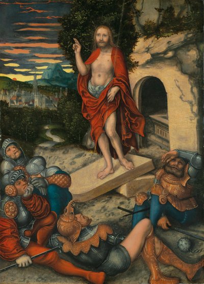 Allemand : Auferstehung Christi La résurrection du Christ - Lucas Cranach the Elder