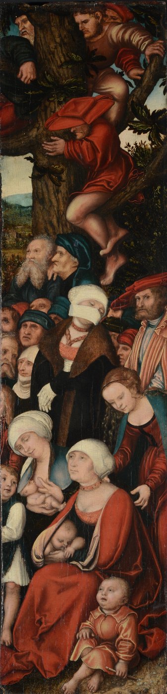 French : Le sermon de Jean-Baptiste Preaching of John the Baptist - Lucas Cranach the Elder