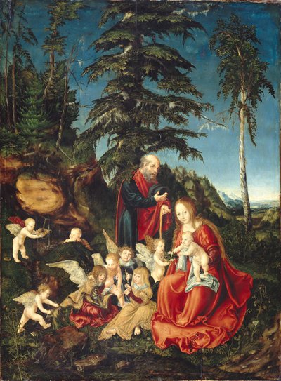 French : Rest on the Flight to Egypt Rest on the Flight to Egypt - Lucas Cranach the Elder