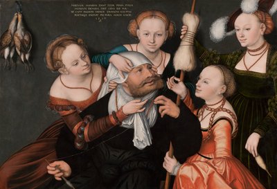 Hercule et Omphale, 1537 - Lucas Cranach the Elder