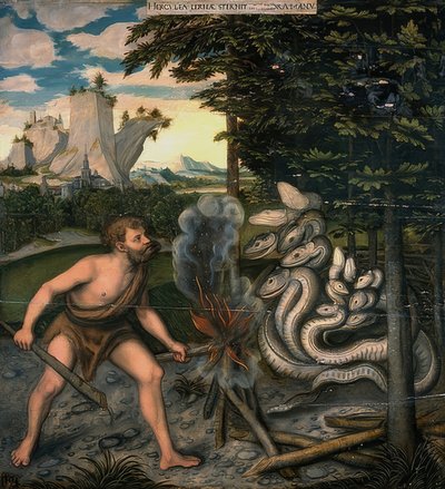 Hercule et le serpent de Lerne. De la série des travaux d