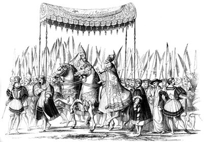 Procession impériale, 1529-1530, 1849 - Lucas Cranach the Elder