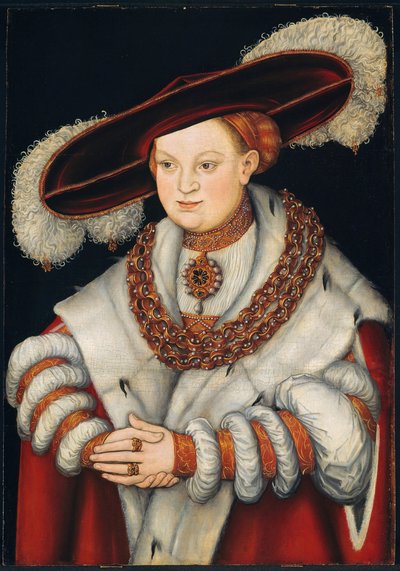 Portrait de Magdalena de Saxe, épouse de l