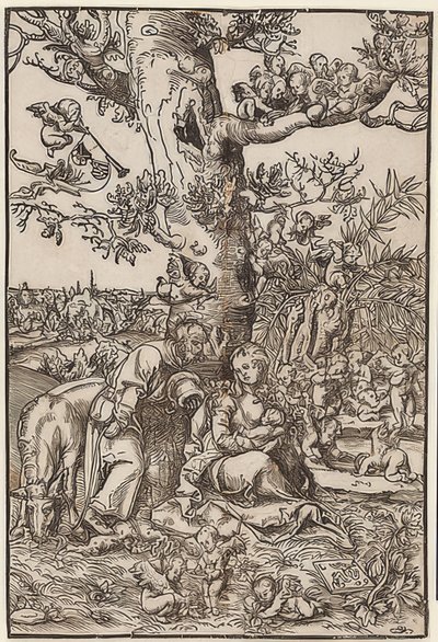 Repos pendant la fuite en Égypte - Lucas Cranach the Elder