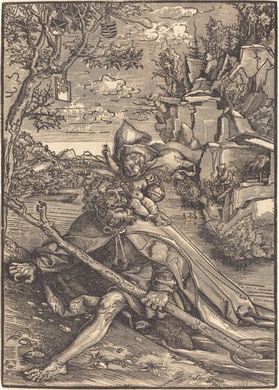 Saint Christophe - Lucas Cranach the Elder