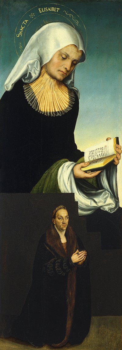 Sainte Élisabeth avec le duc Georges de Saxe comme donateur, vers 1514 - Lucas Cranach the Elder