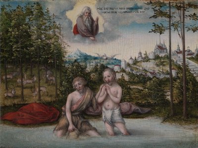 Le Baptême du Christ, années 1530 - Lucas Cranach the Elder