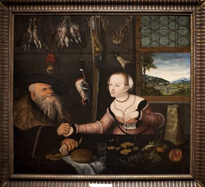 Le couple mal assorti - Lucas Cranach the Elder