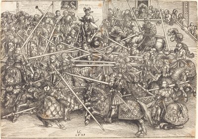 Le troisième tournoi - Lucas Cranach the Elder