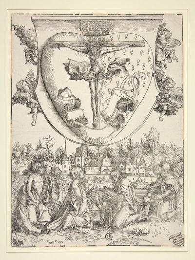 La Vierge, Saint Jean, Saint Laurent et Saint Roch avec les Armes du Sacré-Cœur - Lucas Cranach the Elder