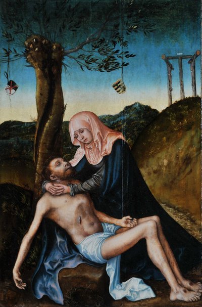 Slovaquie : Pieta Pieta sous la Croix - Lucas Cranach the Elder and workshop