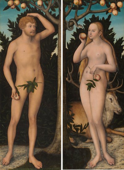Adam et Ève - Lucas Cranach the Younger