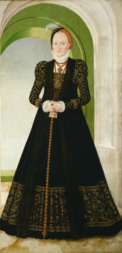 Anne de Danemark 1532-1585, électrice de Saxe, après 1565 - Lucas Cranach the Younger