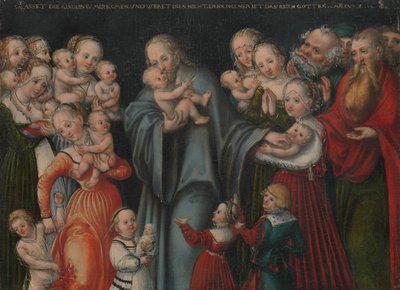 Christ Bénissant les Enfants, vers 1545-50 - Lucas Cranach the Younger