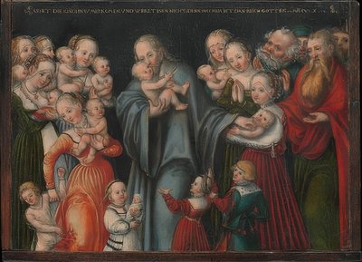 Le Christ bénit les enfants - Lucas Cranach the Younger