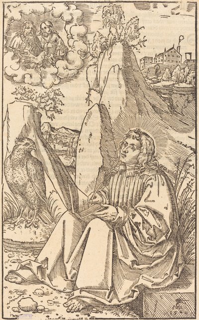 Saint Jean dans un paysage - Lucas Cranach the Younger