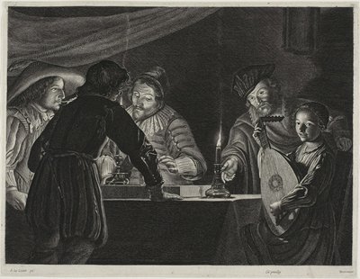 Joueurs de backgammon - Lucas Emil Vorsterman