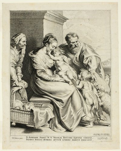 La Sainte Famille avec Sainte Élisabeth et l