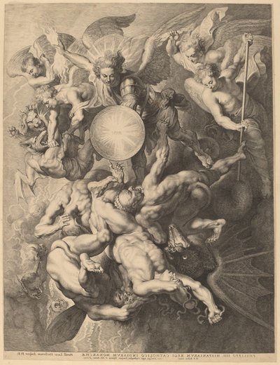 La chute des anges rebelles - Lucas Emil Vorsterman after Sir Peter Paul Rubens