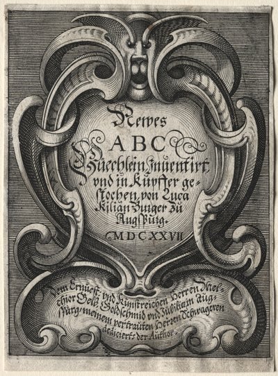 Nouveau livret ABC, 1627 - Lucas Kilian