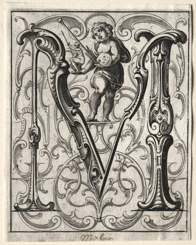 Nouveau livret ABC : M, 1627 - Lucas Kilian