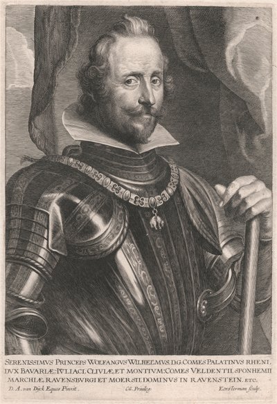 Serenissimus Princeps Wolfangus Wilhelmus, D.G. Comes Palatinus Rheni, Dux Bavière - Lucas Vorsterman