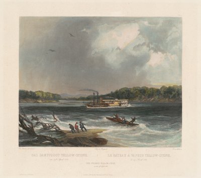 Le vapeur Yellow-stone - Lucas Weber after Karl Bodmer