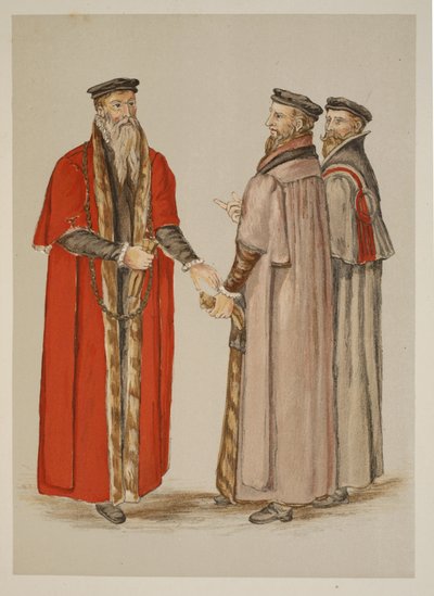 Lord Maire, Échevins et membre de la guilde, d