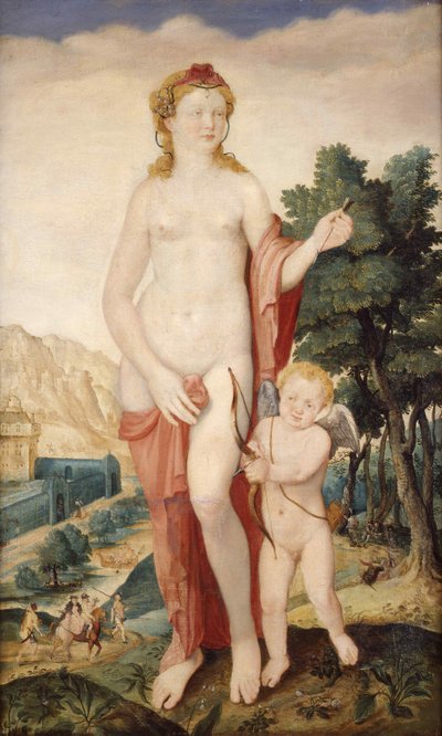 Vénus et Amour, seconde moitié du 16e siècle - Lucas de Heere