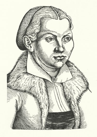 Katharina von Bora, épouse du réformateur protestant allemand Martin Luther - Lucas the Elder (after) Cranach