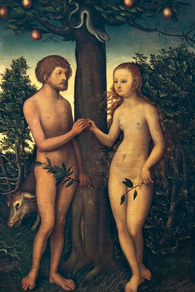 Adam et Ève - Lucas the Elder Cranach