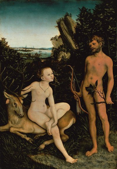 Apollon et Diane - Lucas the Elder Cranach
