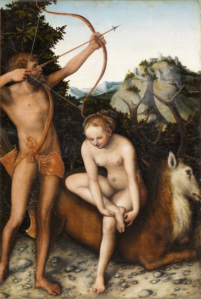 Apollon et Diane - Lucas the Elder Cranach