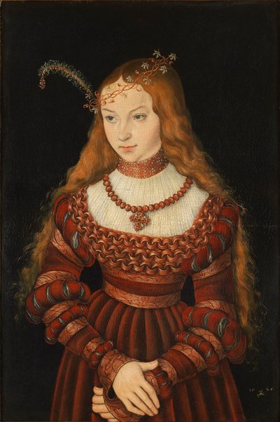 Portrait de fiançailles de Sybille de Clèves - Lucas the Elder Cranach