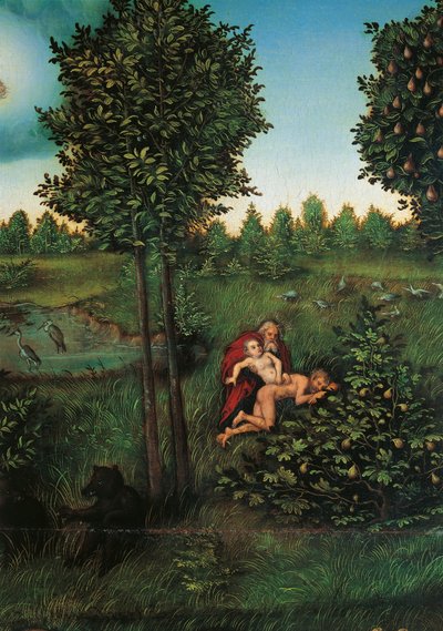 Détail du Paradis - Lucas the Elder Cranach
