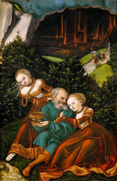Loth et ses filles - Lucas the Elder Cranach