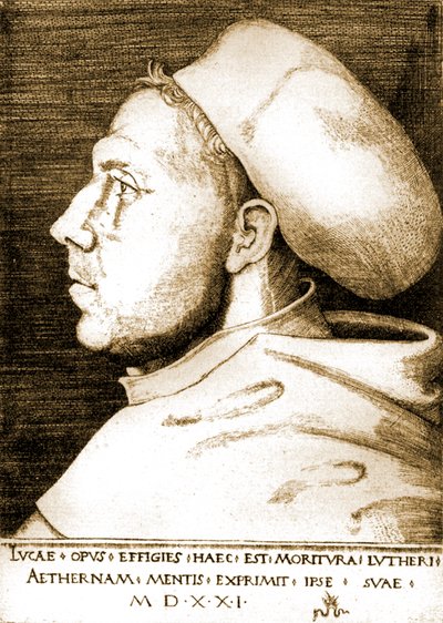 Martin Luther en moine - Lucas the Elder Cranach