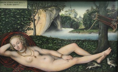 Nymphe à la source, après 1537 (huile sur bois de chêne) - Lucas the Elder Cranach