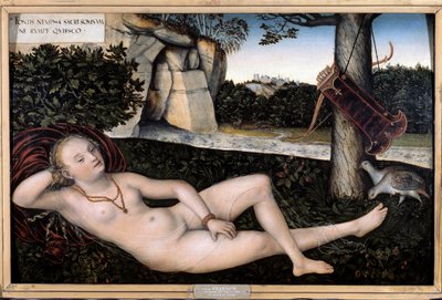 Nymphe à la source ou Le repos de Diane - Lucas the Elder Cranach