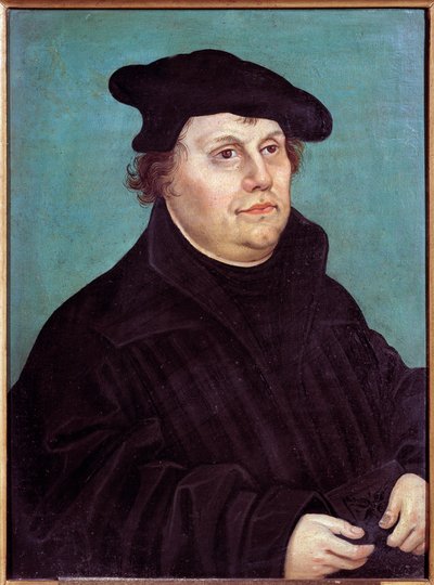 Portrait de Martin Luther (1483-1546) réformateur religieux allemand - Lucas the Elder Cranach