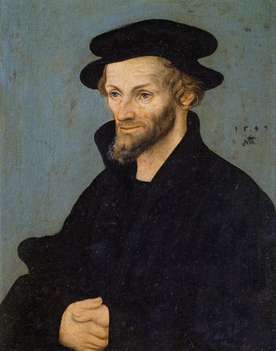 Portrait de Philippe Mélanchthon ou Philipp Schwarzerd (1497-1560) - Lucas the Elder Cranach