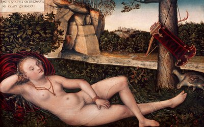 Diane allongée - Lucas the Elder Cranach