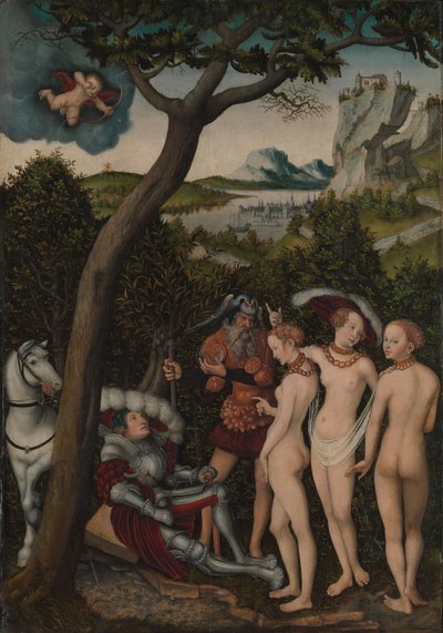 Le jugement de Pâris, vers 1528 - Lucas the Elder Cranach