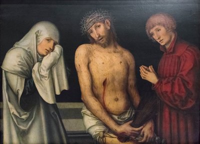 Pietà - Lucas the Elder or Hans (d.1537) Cranach