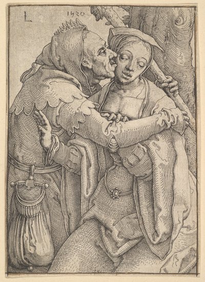 Un fou et une femme, 1520 - Lucas van Leyden